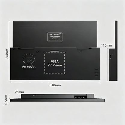 14' Portable Touchscreen Monitor 1920x1200 60Hz with Stylus Pen for Laptop Raspberry Pi PS5 - USB-C Portable Monitor