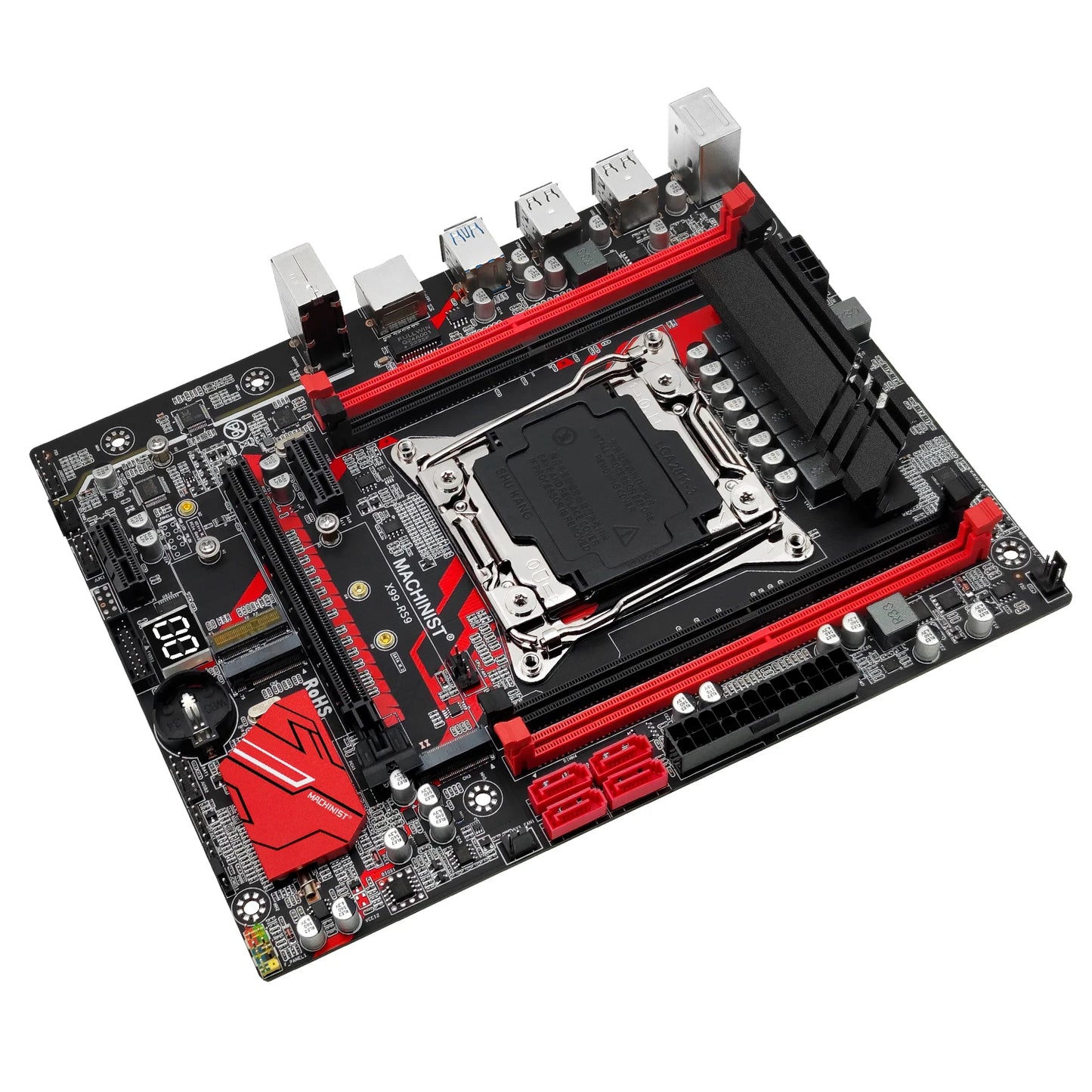 MACHINIST RS9 X99 motherboard LGA 2011-3 supports Intel Xeon CPU processor DDR4 RAM quad channel memory USB3.0