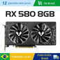 SOYO AMD Radeon RX580 8G Graphics Card GDDR5 Video Card HDMI DP DVI PCIE3.0x16 Gaming GPU RX 580 Cards Computer components