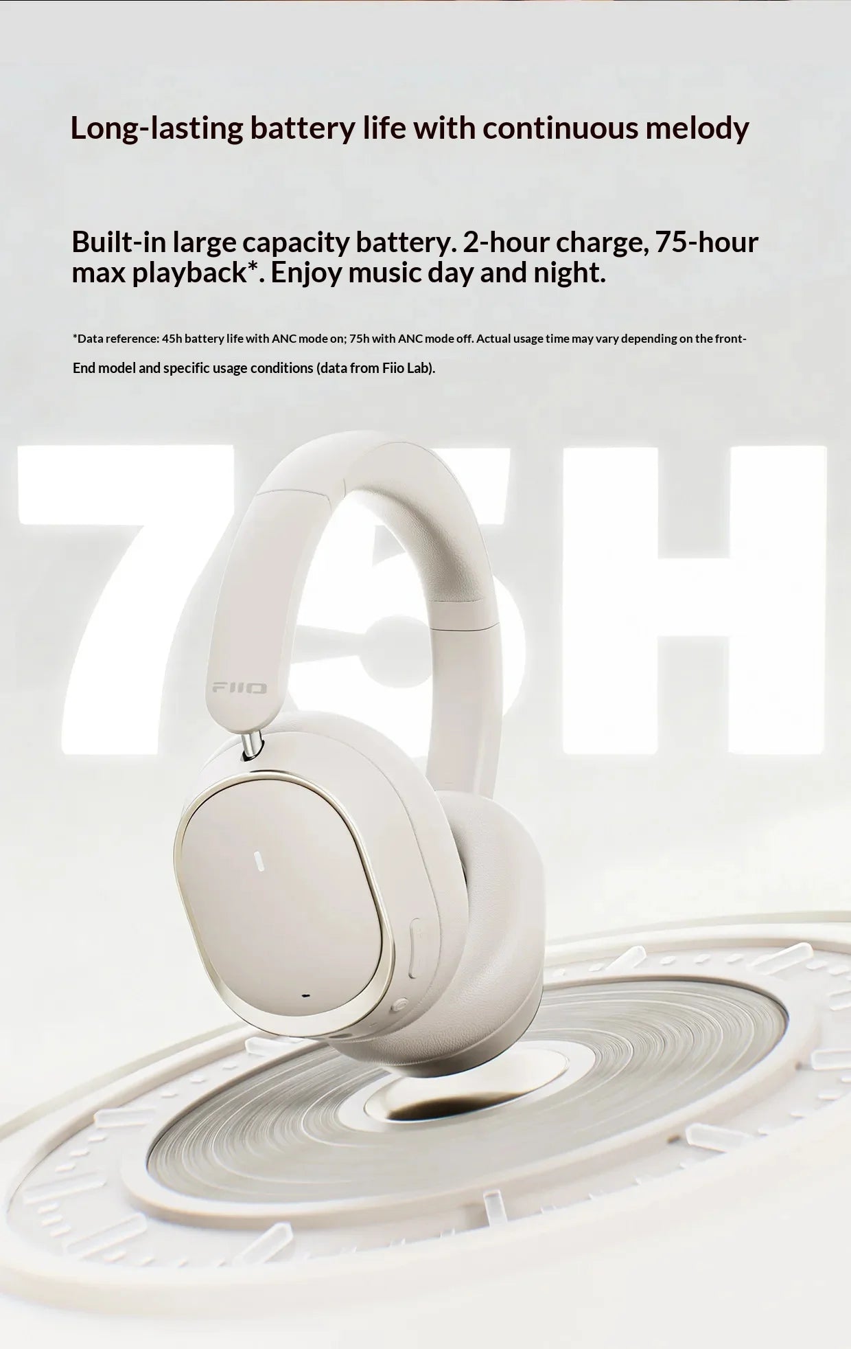 Fiio Eh13 Headphones Over Ear Gaming Bluetooth Dynamic Anc Noise Reduction Ldac Hifi Audio Long Battery Life Wireless Headset