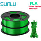 SUNLU Mix-Color 2Roll PLA/PLA Matte/Clear Filament 1.75mm 1kg Spool (2.2lbs) Neatly Wound Filament Fit Most FDM Printer
