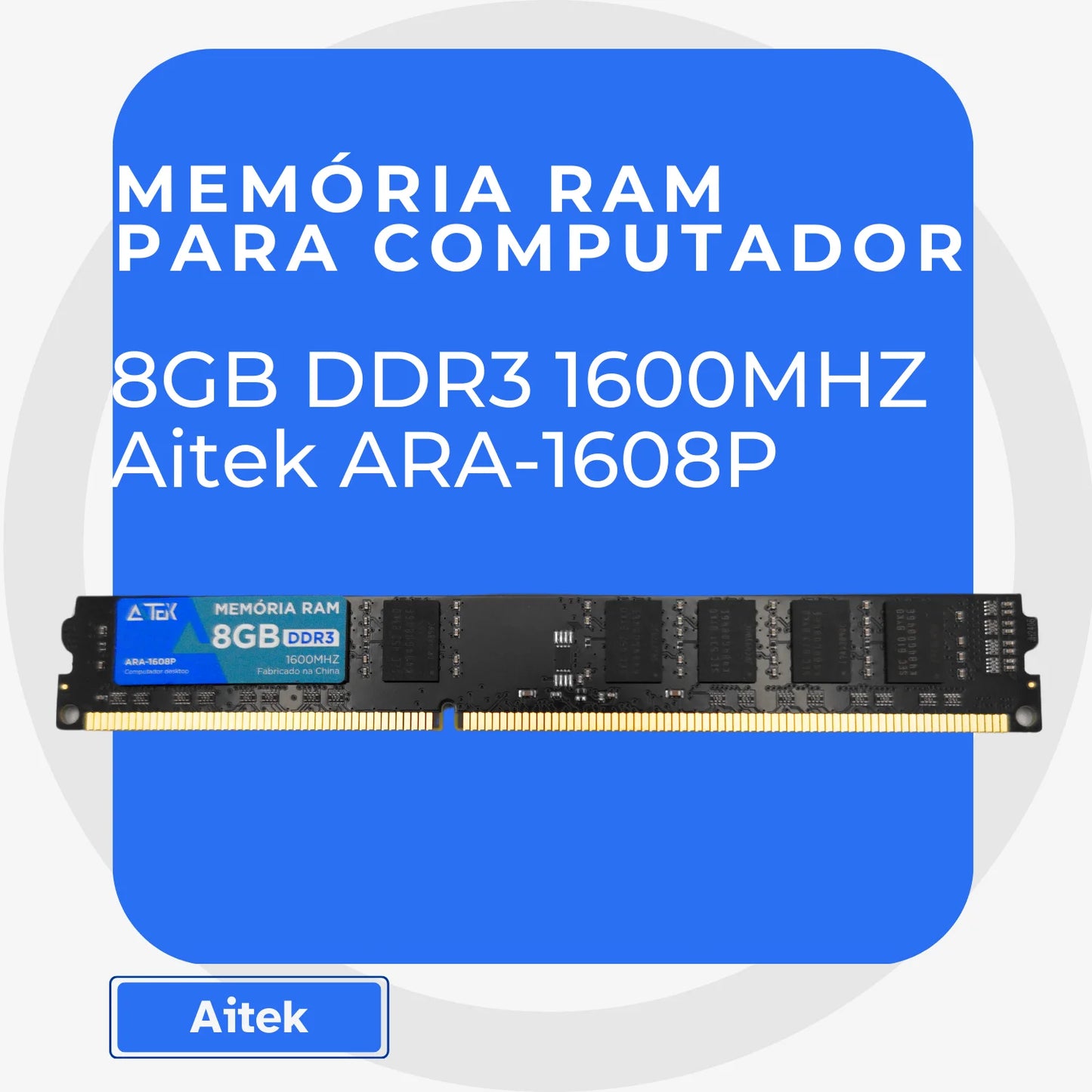 RAM Memory 8GB DDR3 1600MHz For PC Gamer Desktop Computer With High Speed And Stability For System Upgrade