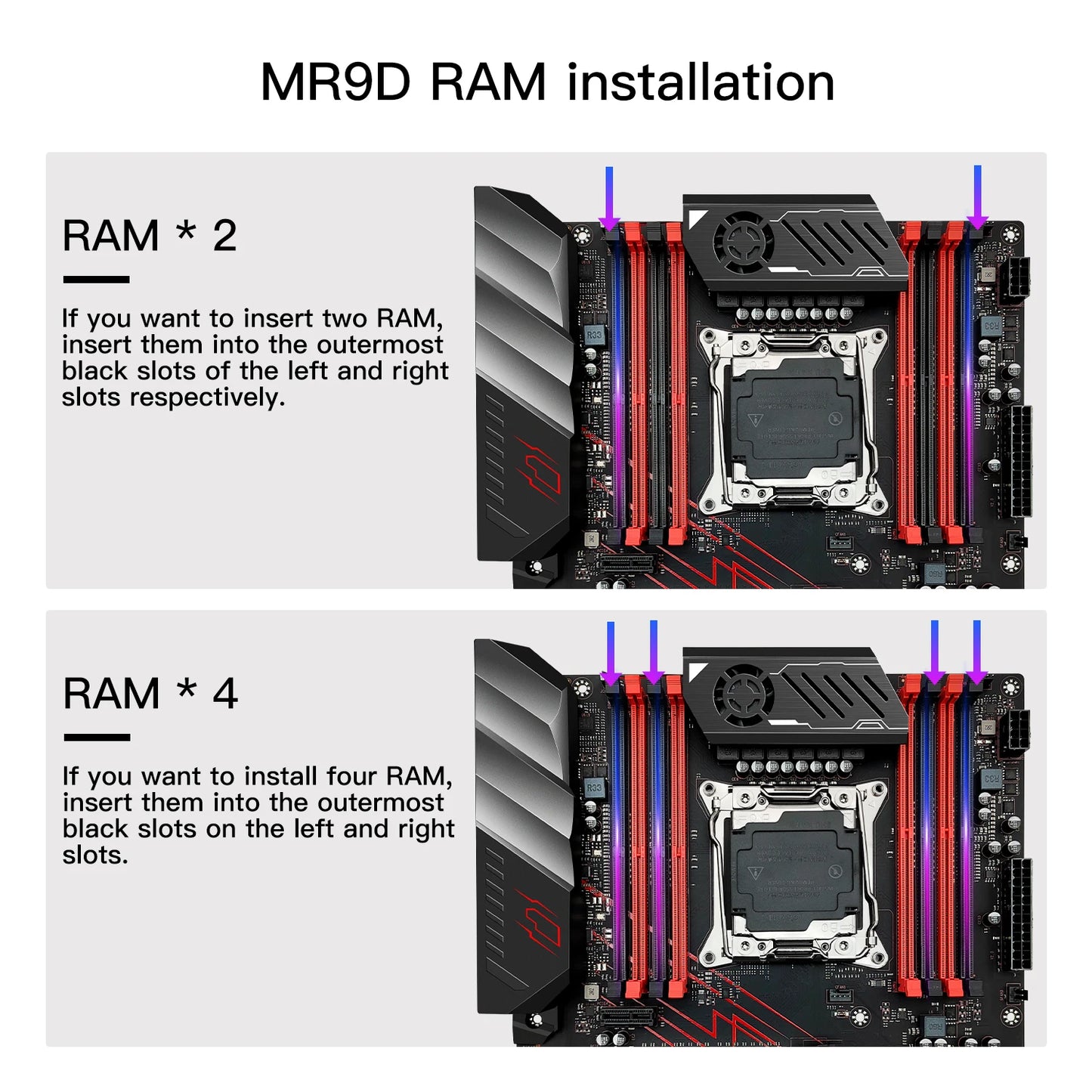 MACHINIST MR9D PLUS X99 Motherboard Support DDR4 Four channels Memory and LGA2011-3 Xeon E5 V3/V4 Processor x99/c612 Chip USB3.0