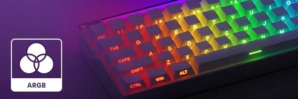 Veekos Shine60 HE Keyboard 60% AGRB with Lightbox RT0.01mm Magnetic Switch 8K Type-C Wired E-Sports Gaming Keyboard Do Brasil