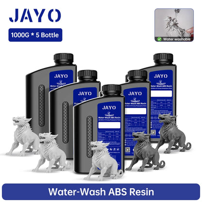 JAYO Water Washable Resin For 3D Printer 405nm UV Resin Water-Wash 3D Printer Resin For DLP LCD Printer 3D Printing Material
