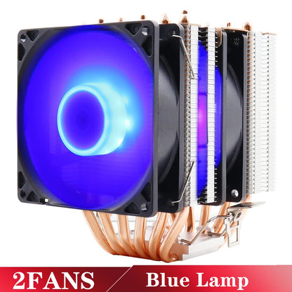 Кулер для процессор 6 трубок радиатор PWM 4PIN 160W для Intel LGA 1150/1151/1155/1200/1700/2011/X79/X99 AM4/AM5