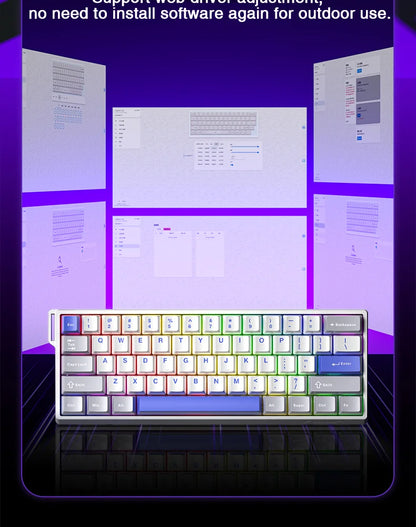 AULA WIN60 Magnetic Switch Keyboard Rapid Trigger 8K Return RGB Hotswap 60% Custom Gaming Keyboard