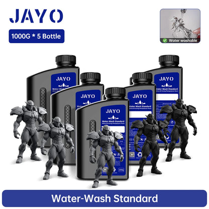 JAYO Water Washable Resin For 3D Printer 405nm UV Resin Water-Wash 3D Printer Resin For DLP LCD Printer 3D Printing Material