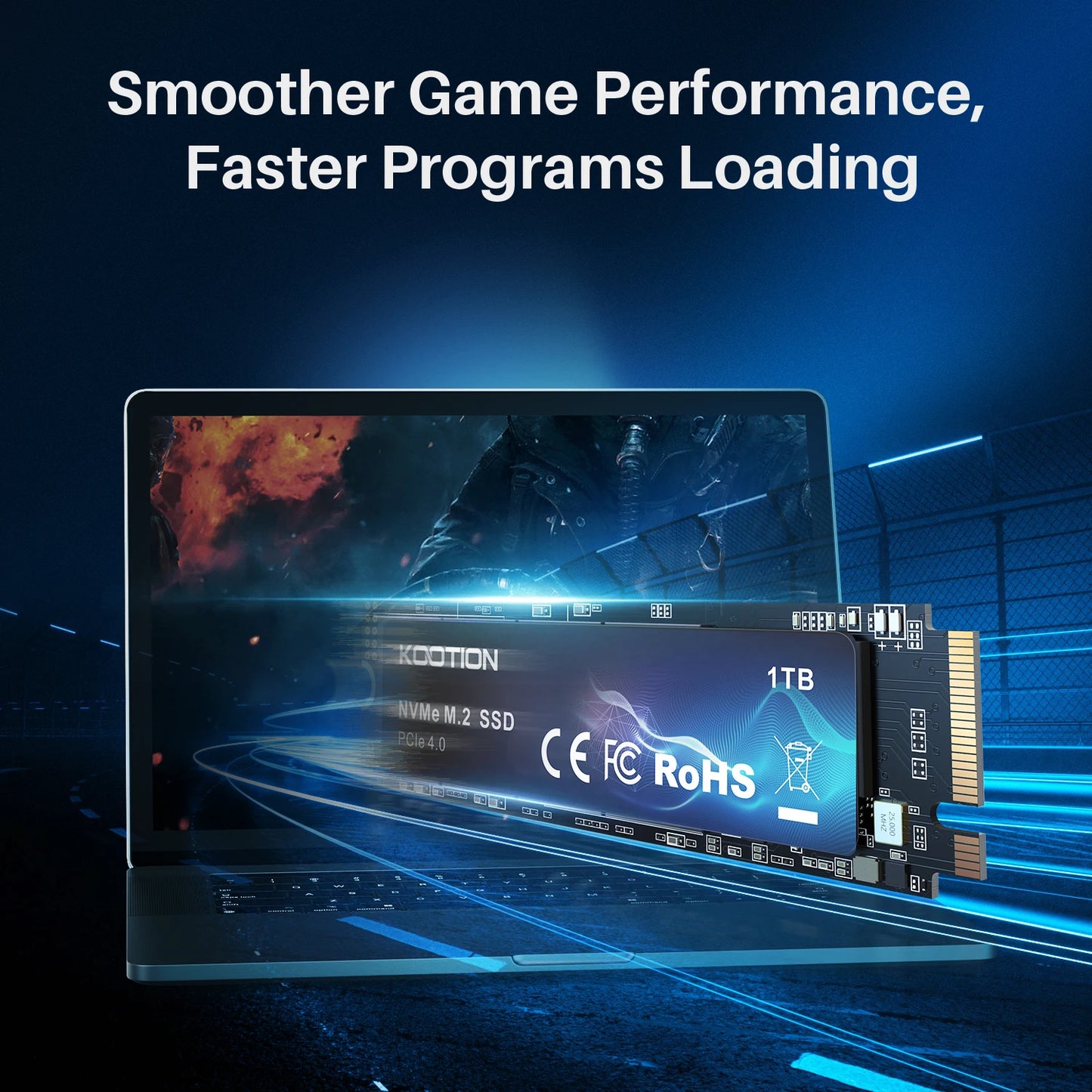 KOOTION X16 SSD Nvme M2 512GB 1TB 2TB Gen4 Nvme SSD Hard Disk M.2 2280 PCIe 4.0x4 Internal Solid State Drive for Laptop Desktop