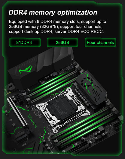 MACHINIST X99 Motherboard LGA 2011-3 Support Xeon E5 2667 V3 2697 V4 CPU Processor DDR4 ECC RAM NON-ECC Memory SSD M.2 ATX MR9S