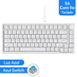 AJAZZ AK820 / AK820 Pro Free shipping for local shipments from Brazil Mechanical Keyboard 82 Keys Gamer Keyboard for Laptop PC