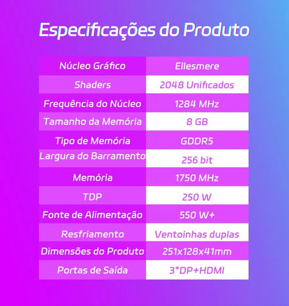 MOUGOL Original RX580 8G Video Card GDDR5 Memory Gaming Graphics Card Desktop Computer placa de video AMD Radeon rx 580 8gb GPU