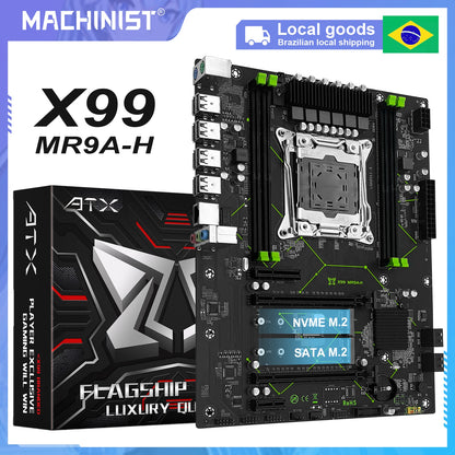 MACHINIST X99 MR9A-H motherboard supports Intel Xeon E5 2640 V3 2680 v4 LGA 2011-3 CPU and DDR4 RAM memory NVMe M.2