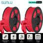 SUNLU Mix-Color 2Roll PLA/PLA Matte/Clear Filament 1.75mm 1kg Spool (2.2lbs) Neatly Wound Filament Fit Most FDM Printer