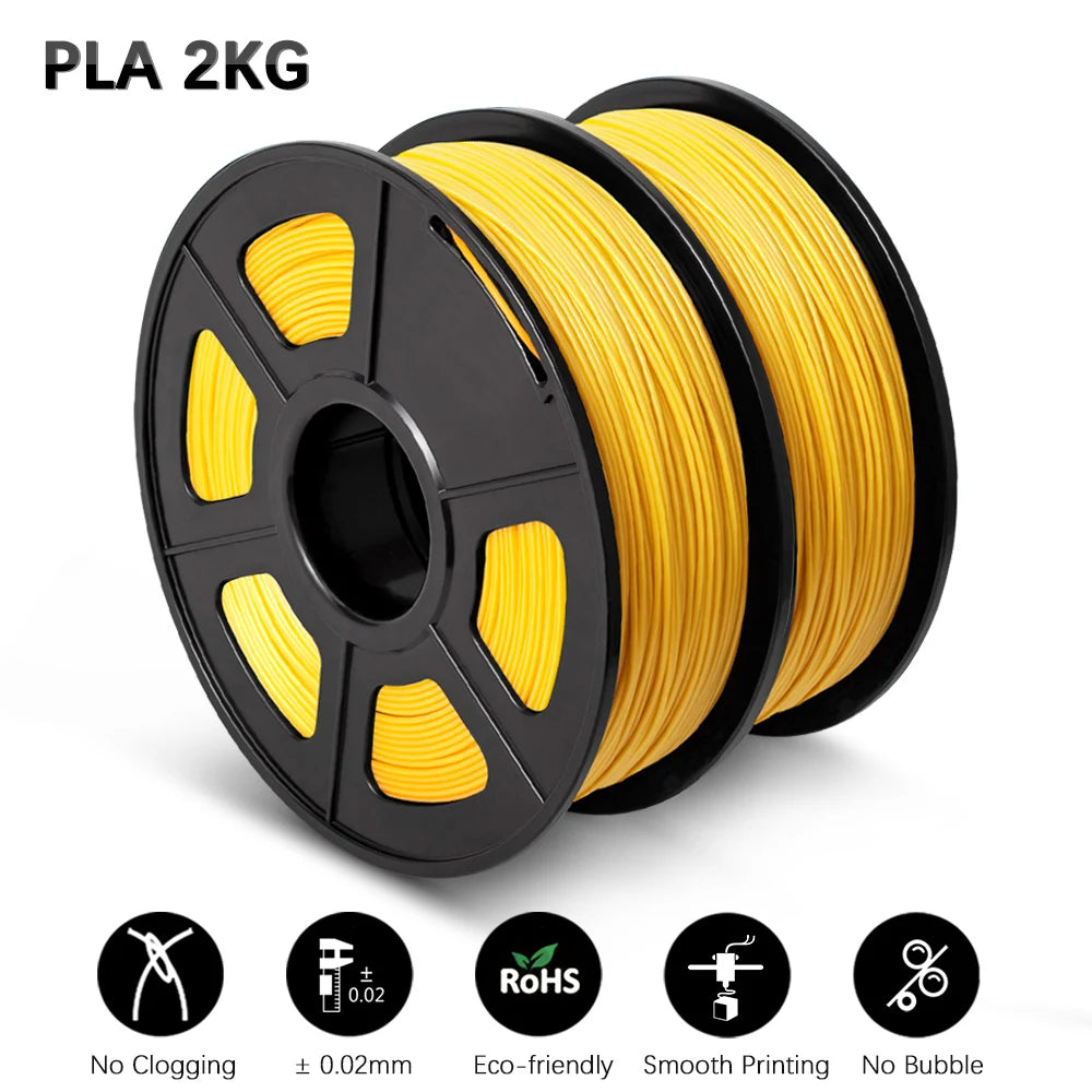 SUNLU Mix-Color 2Roll PLA/PLA Matte/Clear Filament 1.75mm 1kg Spool (2.2lbs) Neatly Wound Filament Fit Most FDM Printer