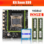 Kllisre X99 motherboard combo kit set LGA 2011-3 Xeon E5 2680 V3 CPU DDR4 32GB 2133MHz ECC Memory