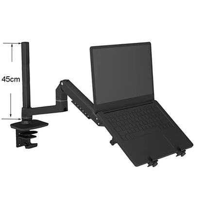 V62CT Aluminum Alloy Desktop Mount Dual Use 17-27 inch Monitor Support 17 inch Laptop Holder Mechanical Spring Arm