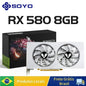 SOYO Graphics Cards AMD Radeon RX580 2048SP 8G GDDR5 256bit DVI DP Video Gaming Card Desktop Computer components GPU RX 580