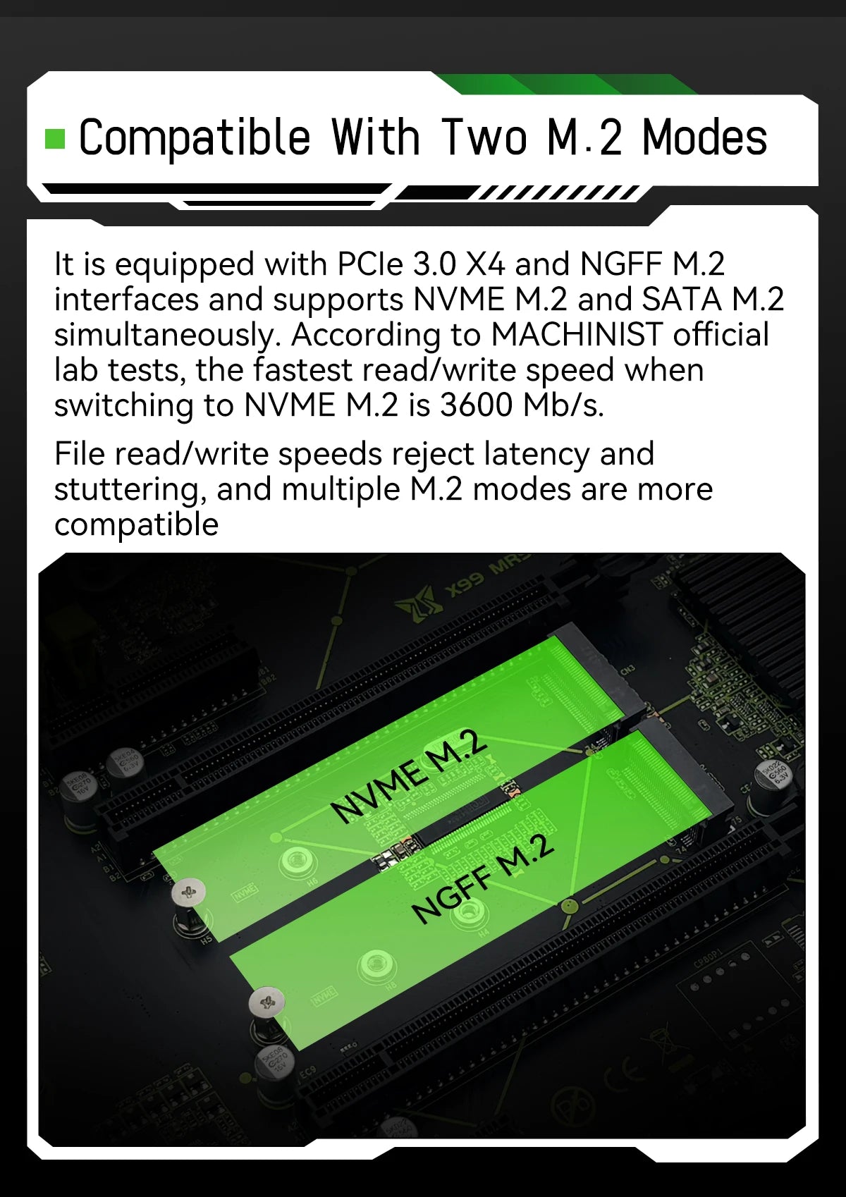 MACHINIST MR9A-H X99 Motherboard  Support Intel Xeon E5 V3 V4 LGA 2011-3 CPU and DDR4 RAM NVME M.2 Dual-channel USB3.0