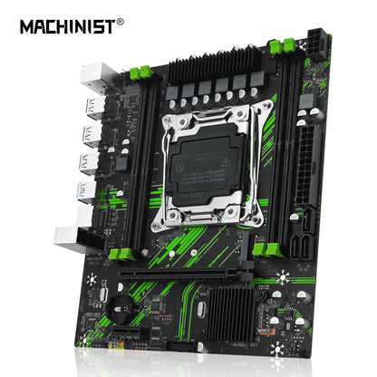 MACHINIST X99 PR9 motherboard supports Intel Xeon E5 2650 2680 2697 V4 LGA 2011-3 CPUs DDR4 memory and NVMe SATA M.2 M-ATX