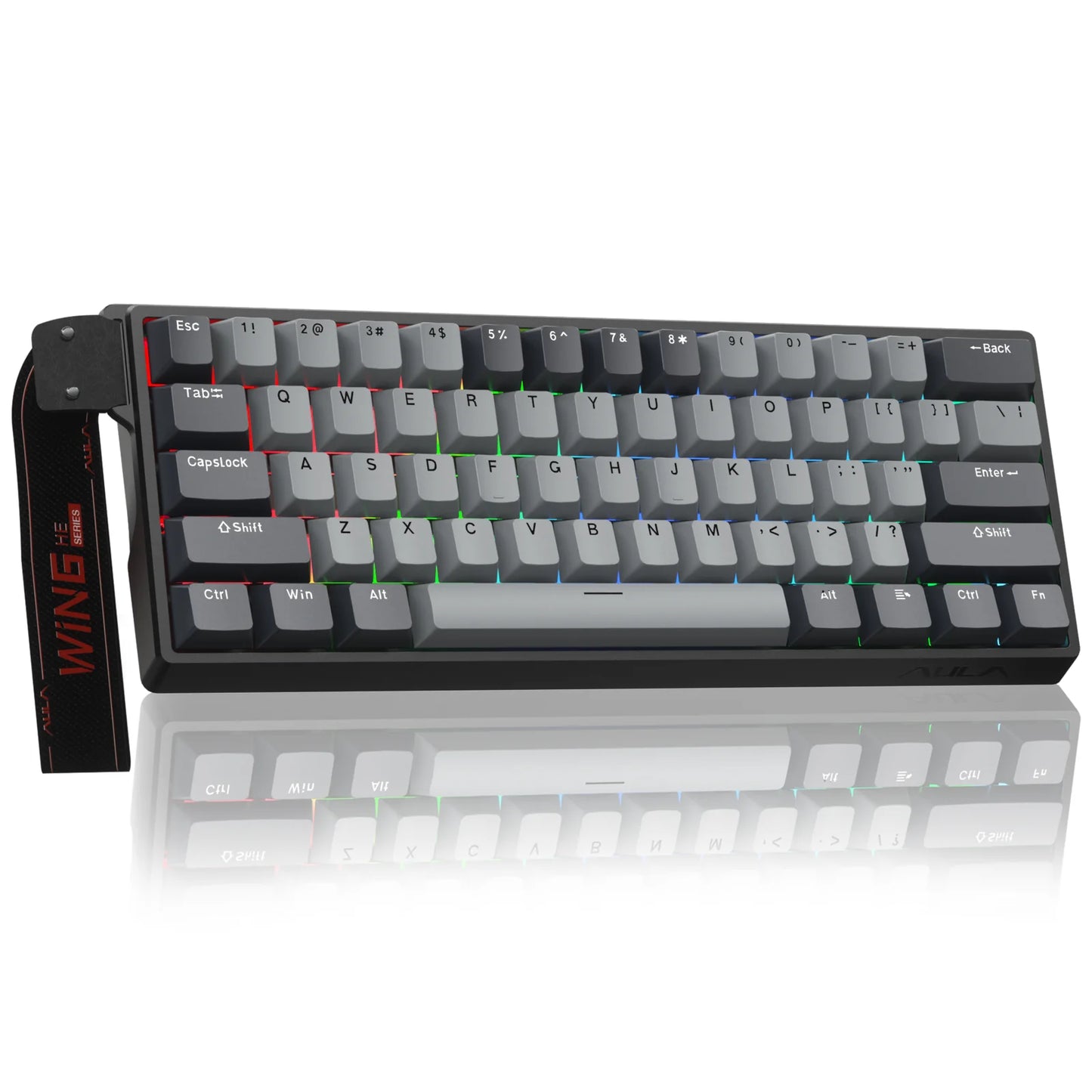 AULA WIN60 Magnetic Switch Keyboard Rapid Trigger 8K Return RGB Hotswap 60% Custom Gaming Keyboard