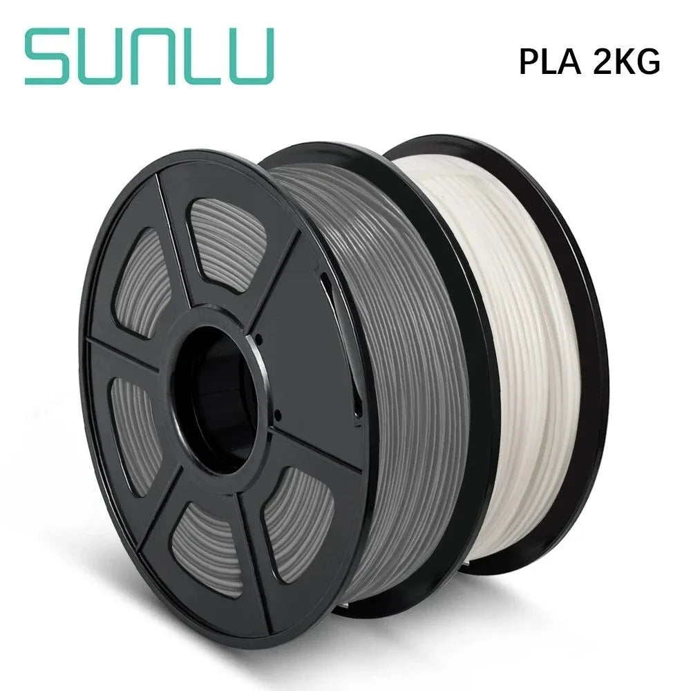 SUNLU Mix-Color 2Roll PLA/PLA Matte/Clear Filament 1.75mm 1kg Spool (2.2lbs) Neatly Wound Filament Fit Most FDM Printer