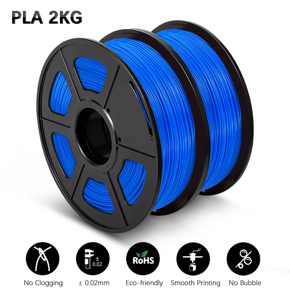 SUNLU Mix-Color 2Roll PLA/PLA Matte/Clear Filament 1.75mm 1kg Spool (2.2lbs) Neatly Wound Filament Fit Most FDM Printer