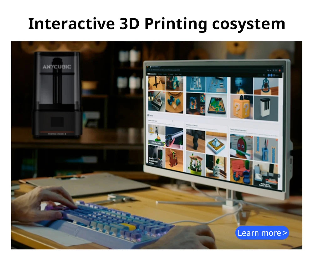 PRESALE ANYCUBIC Photon Mono 4 AE Vesion LCD 3D Printer with 7" 10K high-definition screen High-Speed  3D Printing 153×87×165mm