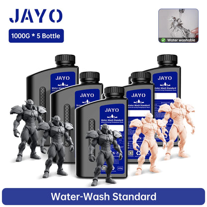 JAYO Water Washable Resin For 3D Printer 405nm UV Resin Water-Wash 3D Printer Resin For DLP LCD Printer 3D Printing Material