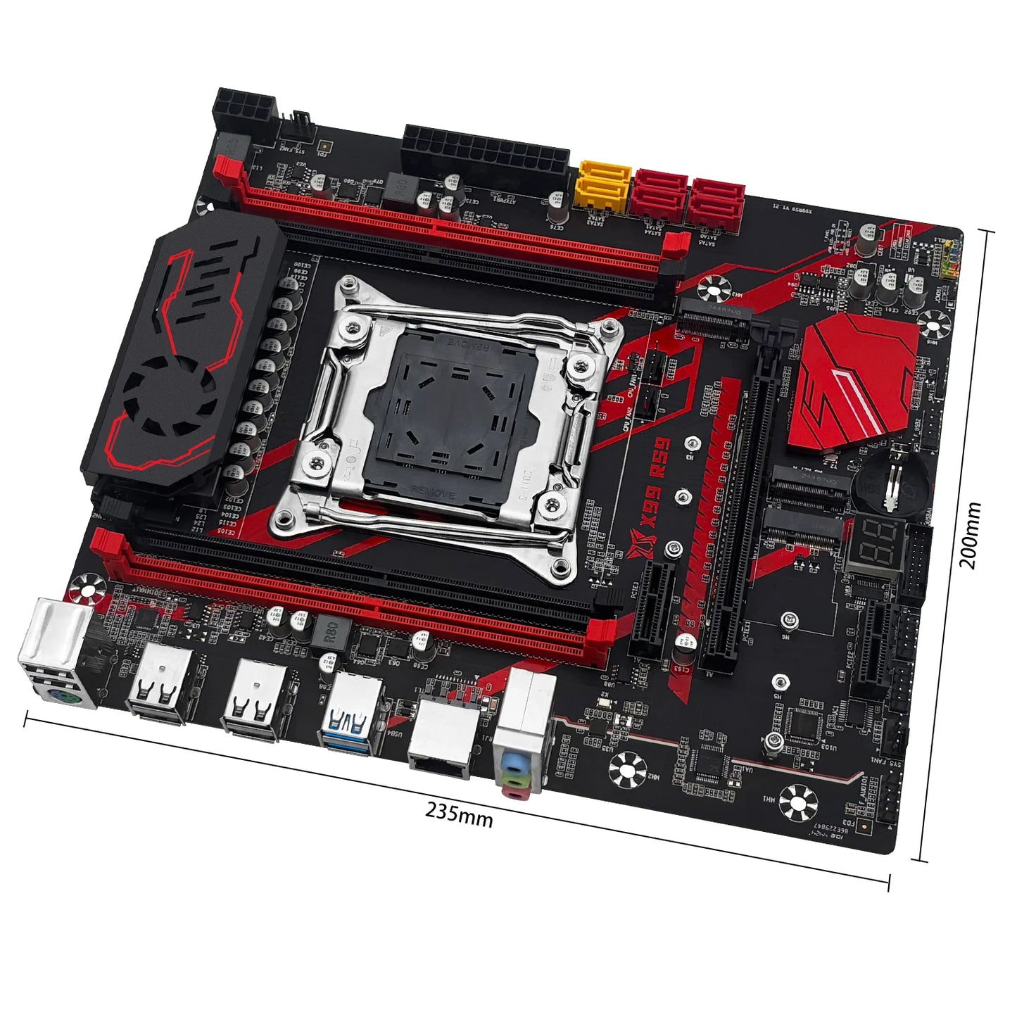 MACHINIST X99 RS9 Motherboard Support Xeon E5 V3/V4 LGA 2011-3 CPU And DDR4 RAM Four channel and NVME M.2 Slot USB3.0