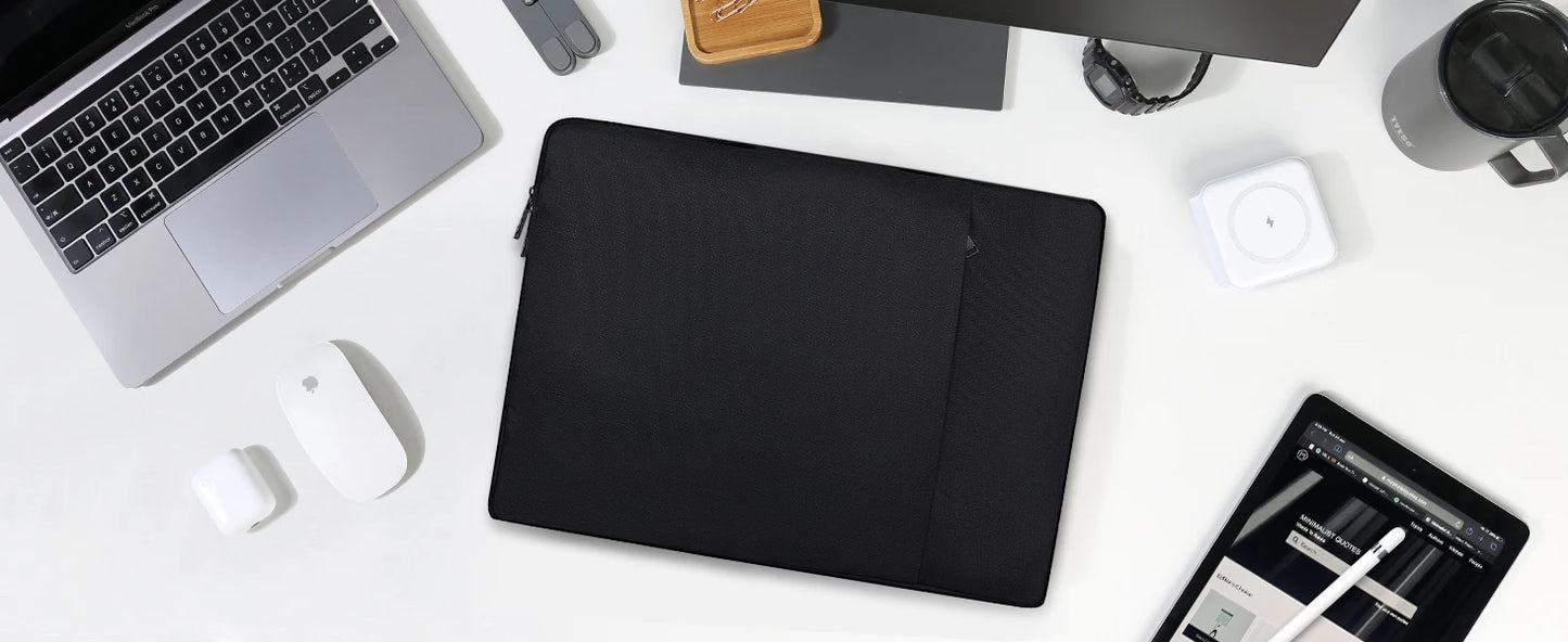 UPERFECT 18.5" 22" Portable Monitor Case Polyester Laptop Sleeve Computer Cover Bag with Pocket Zipper for 15.6"-22" Travel BAG