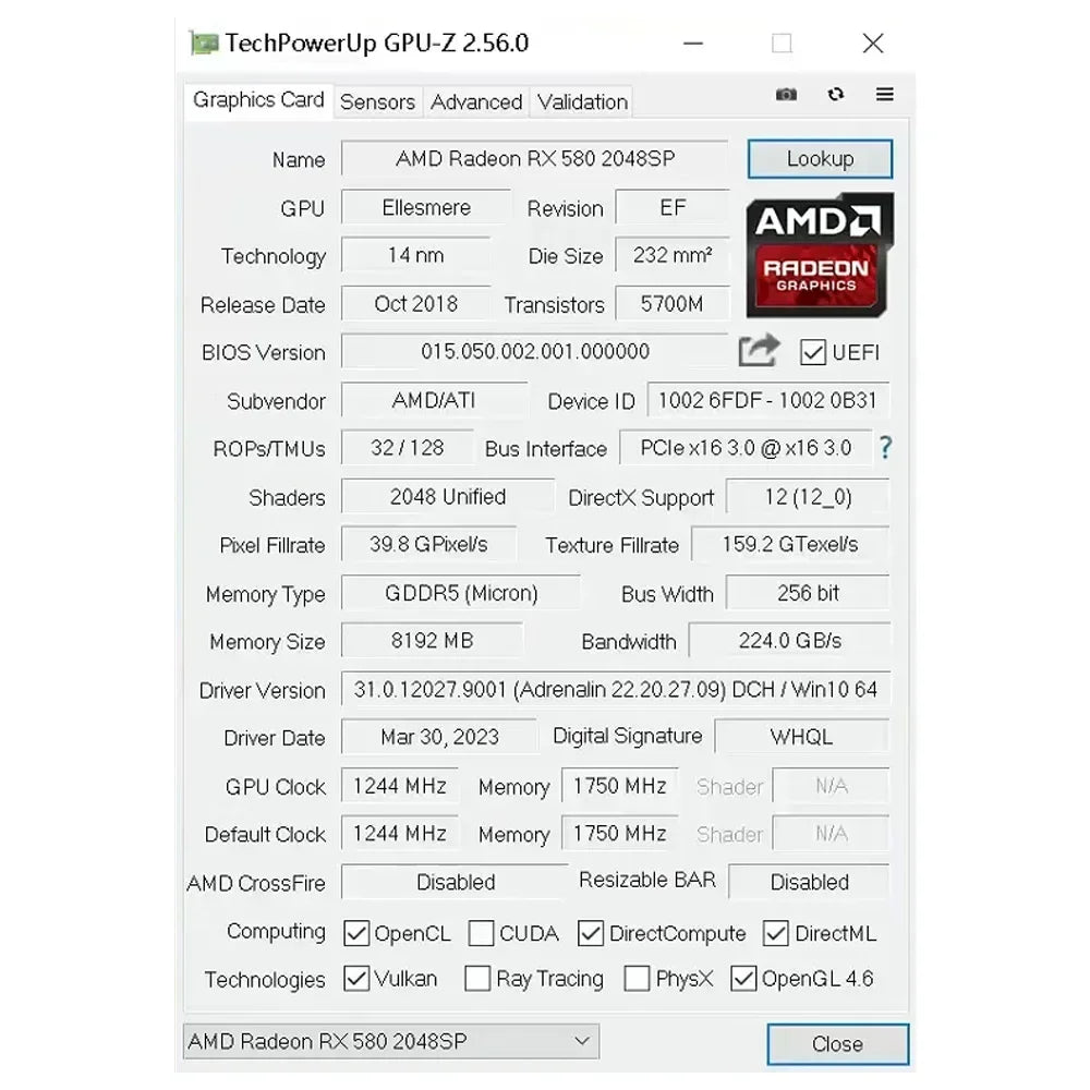 SOYO AMD Radeon RX580 8G Graphics Card GDDR5 Video Card HDMI DP DVI PCIE3.0x16 Gaming GPU RX 580 Cards Computer components