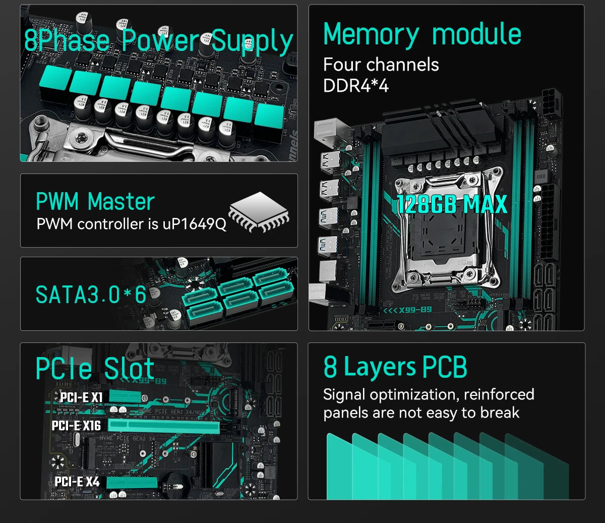 MACHINIST X99 B9 Motherboard LGA 2011-3 support Xeon E5 2660 2680 V4/v3 serie CPU Processor DDR4 RAM Memory NAME M.2 M-ATX