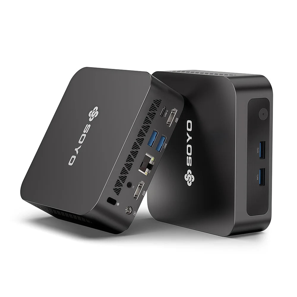 SOYO Mini PC Y5AIR Intel i5 4250U & Y5PLUS i7 4600U CPU 8G RAM 128G ROM VGA USB3.0 M.2 Win11Pro Desktop Computer WiFi BT4.2