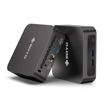 SOYO Mini PC Y5AIR Intel i5 4250U & Y5PLUS i7 4600U CPU 8G RAM 128G ROM VGA USB3.0 M.2 Win11Pro Desktop Computer WiFi BT4.2