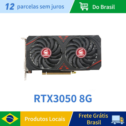VEINEDA RTX3050 8GB GDDR6 128bit Computer Graphics Card  RTX 3050 8GB Gaming PC rtx 3070 DP*HDMI -compatible placa de video
