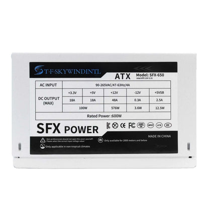 T.F.SKYWINDINTL 600W Mini ITX Solution/Micro ATX/SFX 600W Power Supply Full voltage 94V-264V SFX-T500 power Conversion rate 85%