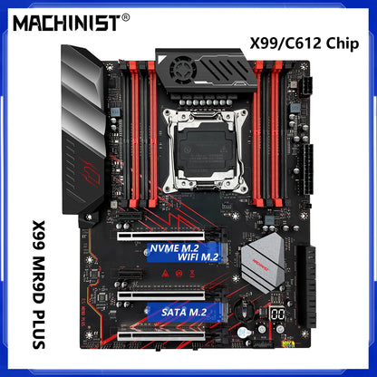 MACHINIST MR9D PLUS X99 Motherboard Support DDR4 Four channels Memory and LGA2011-3 Xeon E5 V3/V4 Processor x99/c612 Chip USB3.0