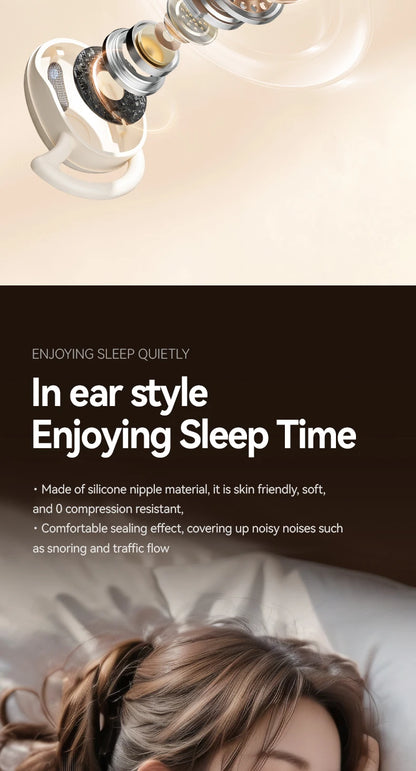 sem fio sono invisível fones de ouvido bluetooth5.4 jogos esporte alta fidelidade som estéreo música fones tws