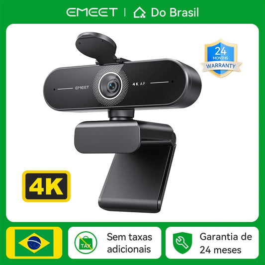4K Webcam 1080P 60fps Video Camera EMEET C60E 4K Autofocus USB  Camera for Computer/PC Living/ Video Call/ Conference Web Cam