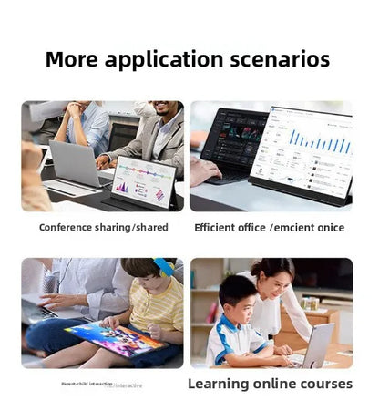 15.6" FHD IPS Portable Touch Monitor, USB-C Plug & Play Second Screen for Laptop/Mobile/Switch/PS5/Xbox, for Gaming & Office