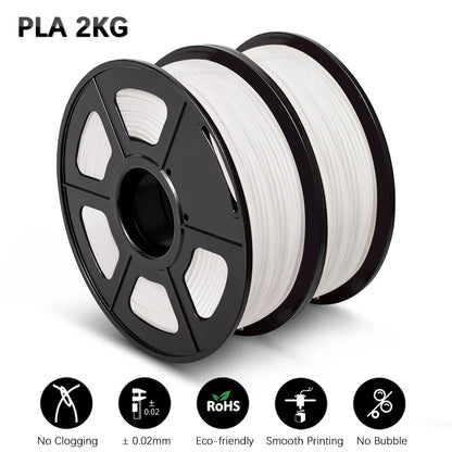 SUNLU Mix-Color 2Roll PLA/PLA Matte/Clear Filament 1.75mm 1kg Spool (2.2lbs) Neatly Wound Filament Fit Most FDM Printer