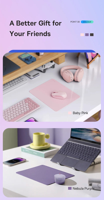 Baseus Mouse Pad PU Leather 26*21cm Waterproof Mousepad Non-Slip Desk Mat PC Gamer Desktop Computer Accessories Mice Mouse Pads
