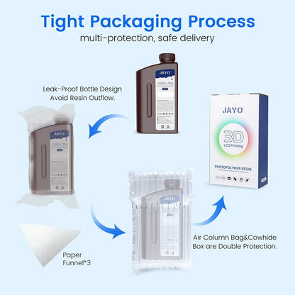JAYO Water Washable Resin For 3D Printer 405nm UV Resin Water-Wash 3D Printer Resin For DLP LCD Printer 3D Printing Material