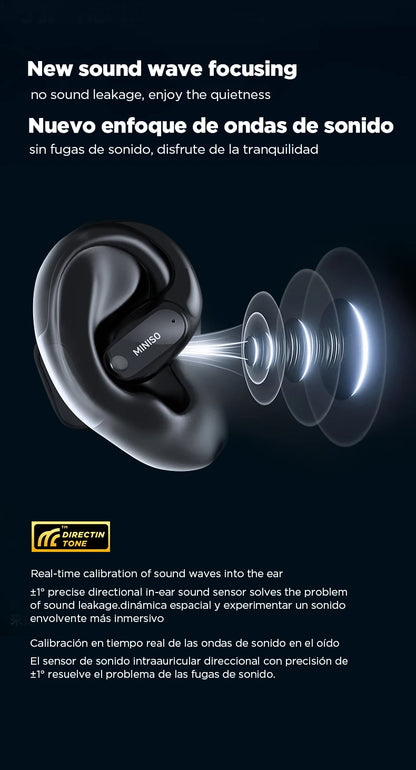 Translator MINISO MS190 New OWS Wireless Headphones Sport Waterproof Headsets  Intelligent Bluetooth Translation Earbuds