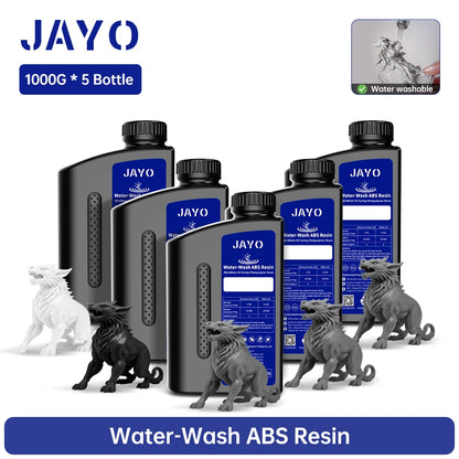 JAYO Water Washable Resin For 3D Printer 405nm UV Resin Water-Wash 3D Printer Resin For DLP LCD Printer 3D Printing Material
