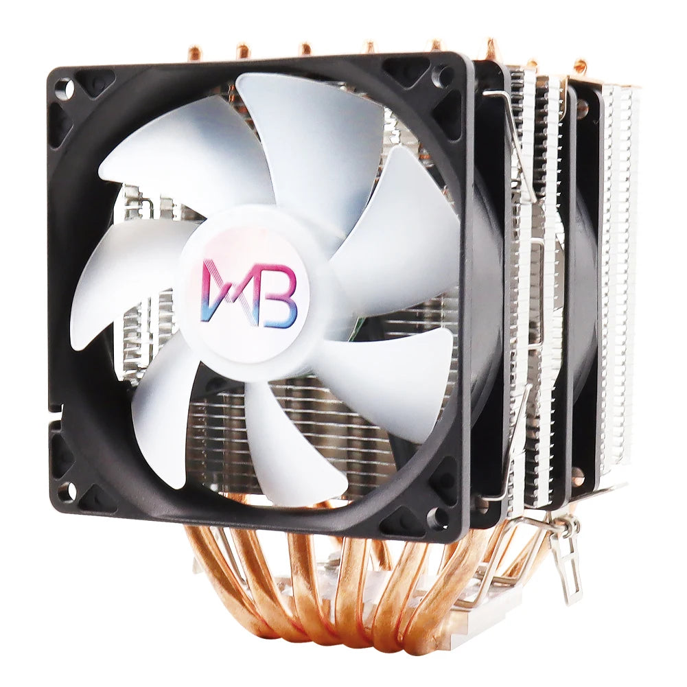 Кулер для процессор 6 трубок радиатор PWM 4PIN 160W для Intel LGA 1150/1151/1155/1200/1700/2011/X79/X99 AM4/AM5