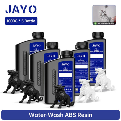 JAYO Water Washable Resin For 3D Printer 405nm UV Resin Water-Wash 3D Printer Resin For DLP LCD Printer 3D Printing Material