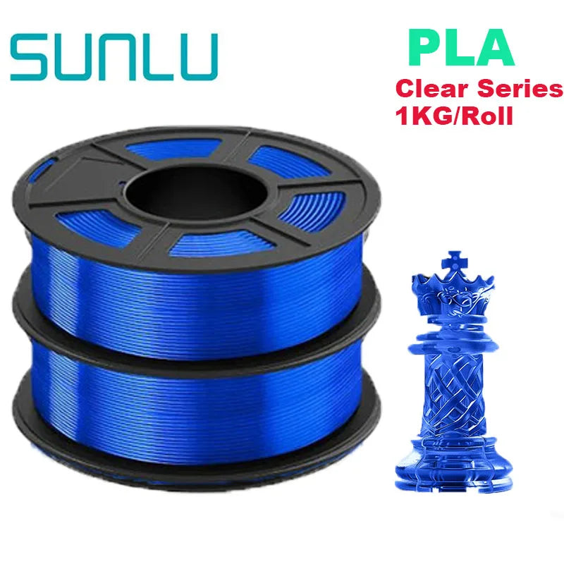 SUNLU Mix-Color 2Roll PLA/PLA Matte/Clear Filament 1.75mm 1kg Spool (2.2lbs) Neatly Wound Filament Fit Most FDM Printer