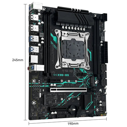 MACHINIST X99 B9 Motherboard LGA 2011-3 support Xeon E5 2660 2680 V4/v3 serie CPU Processor DDR4 RAM Memory NAME M.2 M-ATX